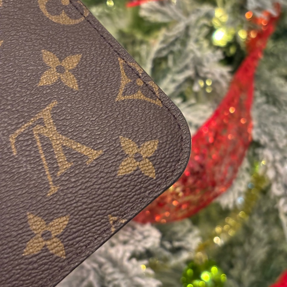 Louis Vuitton LV Brown Monogram Neverfull Zippered Pouch Clutch NEW - Picture 6 of 10